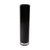 Black glass vase