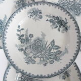 Lot of 4 plates flat land of iron, model Margot