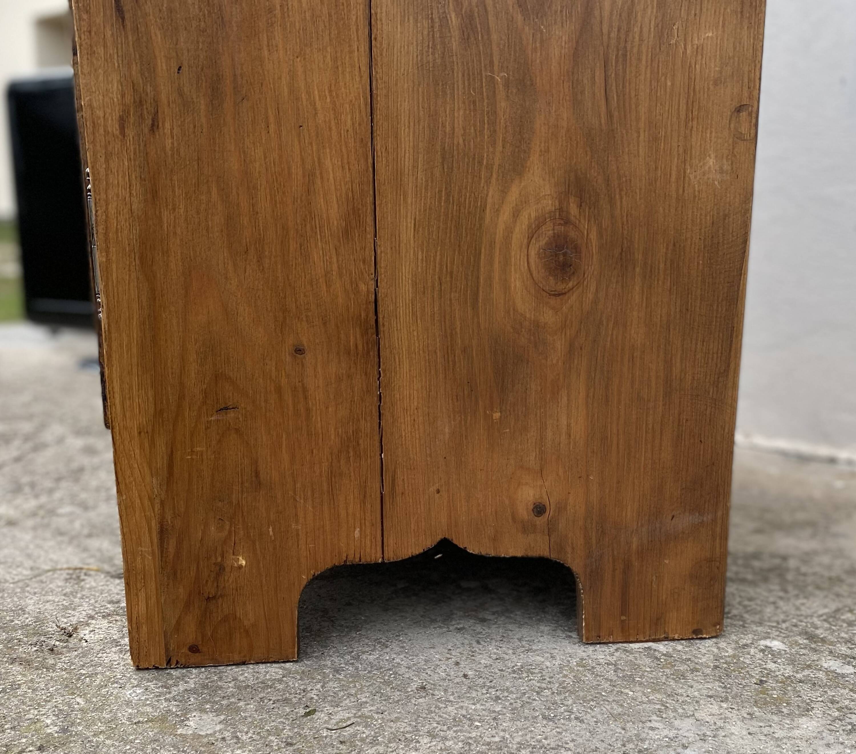 Jam cupboard with drawer from the beginning of the 20th century, mountain furniture