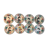 Set of 8 plates Keraluc Quimper