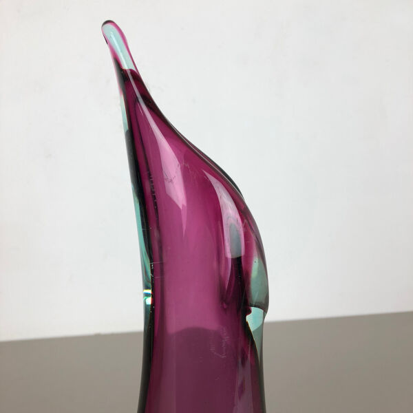 Vase en verre de Murano Italie années 1970