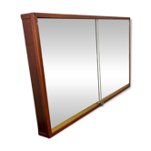 Vitrine/étagère/support mural vintage en bois peu profond