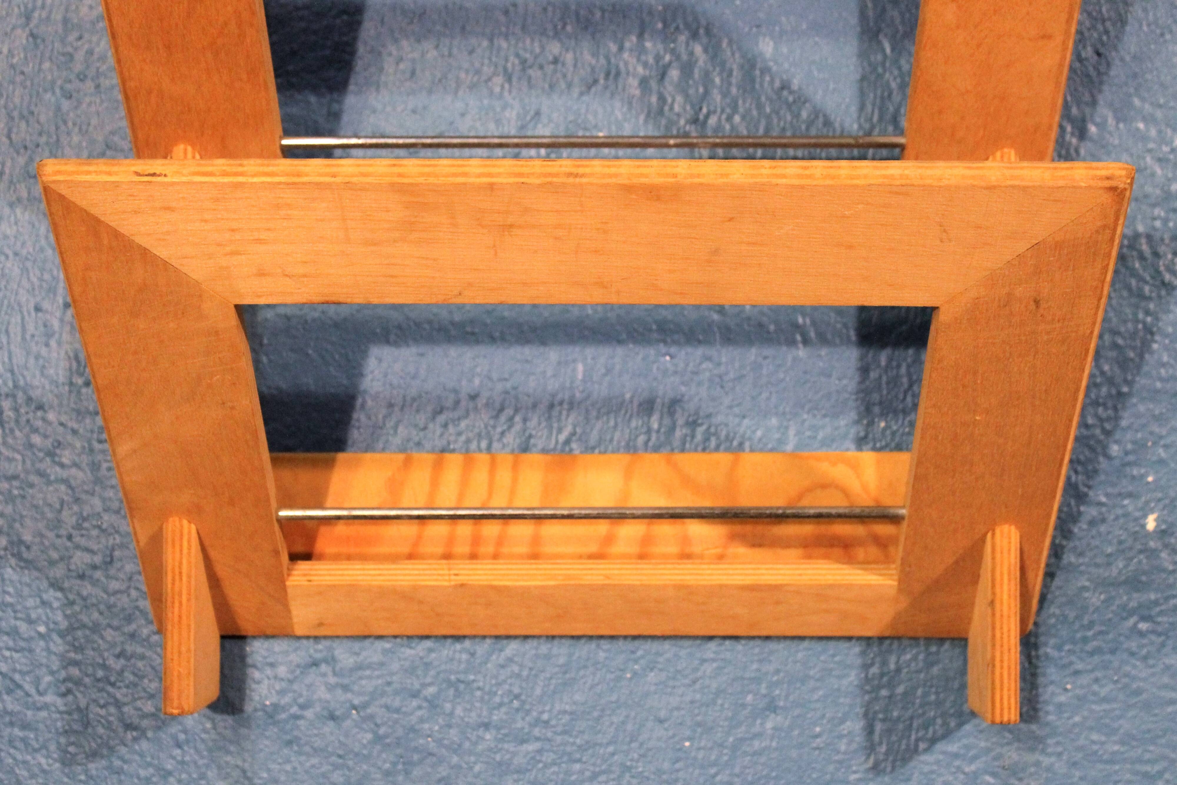 1980s wall-mounted magazine rack