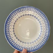 Service of 8 hollow plates Flora Rocaille Creil and Montereau