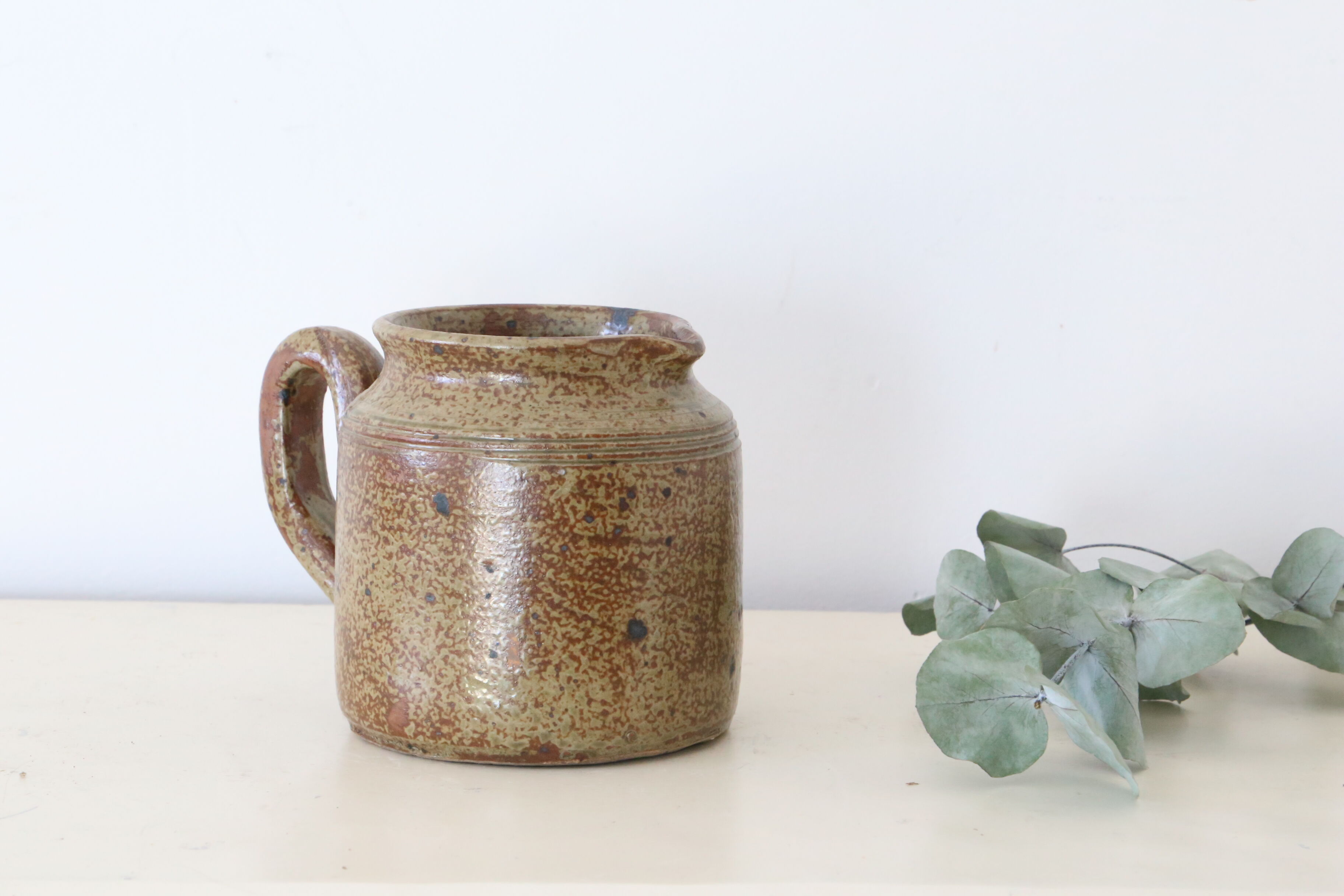Pyrite sandstone jug, vintage