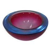 Sommerso Murano Glass Ashtray, Italy, 1960s