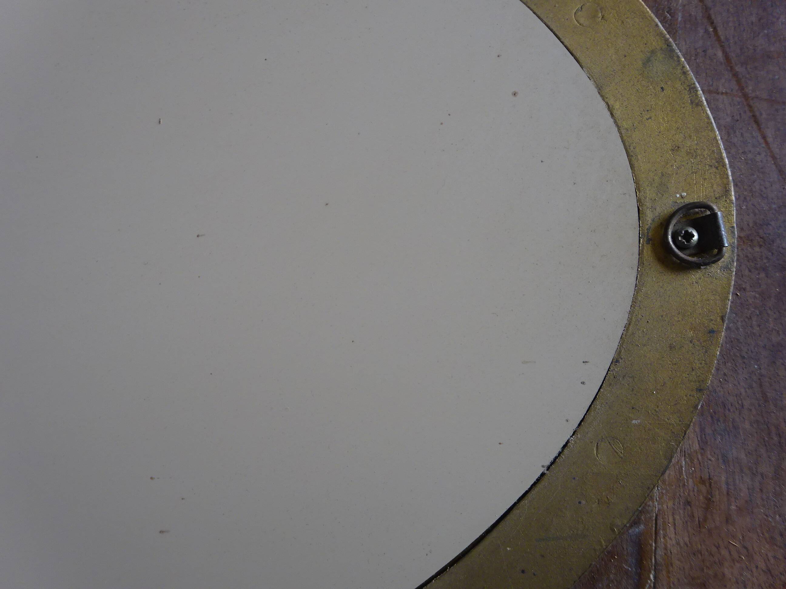 Louis XVI style golden medallion mirror, 63x41 cm