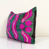 Ikat velvet pillow cover