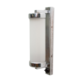 Bauhaus chromed roll wall lamp, 1930´s, Bohemia