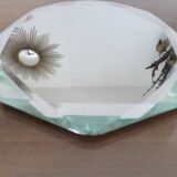 Pair of octagonal mirrors beveled 40s 50s