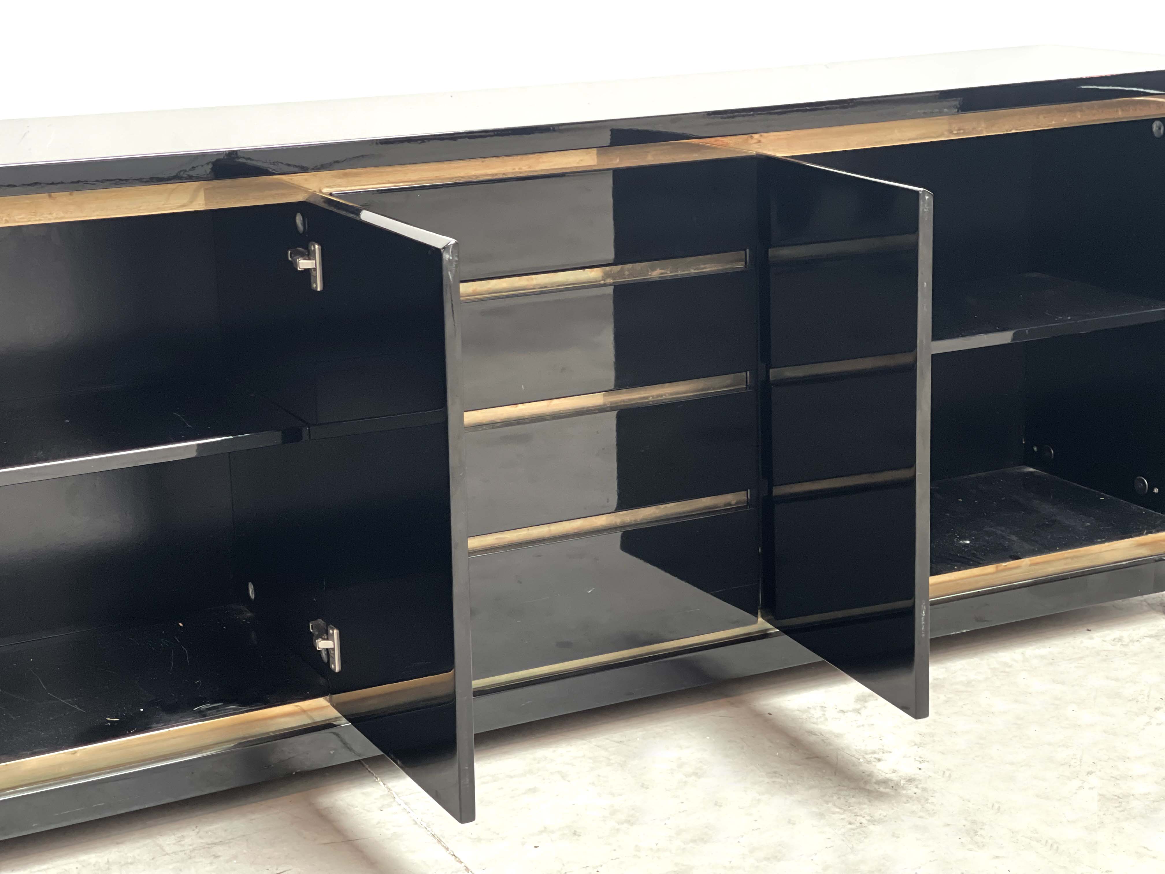Lacquered credenza, 1970s