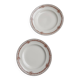 Lot de 2 assiettes vintage plates de 23cm céramique longwy motif mireille