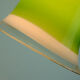 mid century PENDANT LIGHT peill & putzler 1970s green white and clear glass shade model AH 191