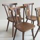 4 chaises bistrot rustiques