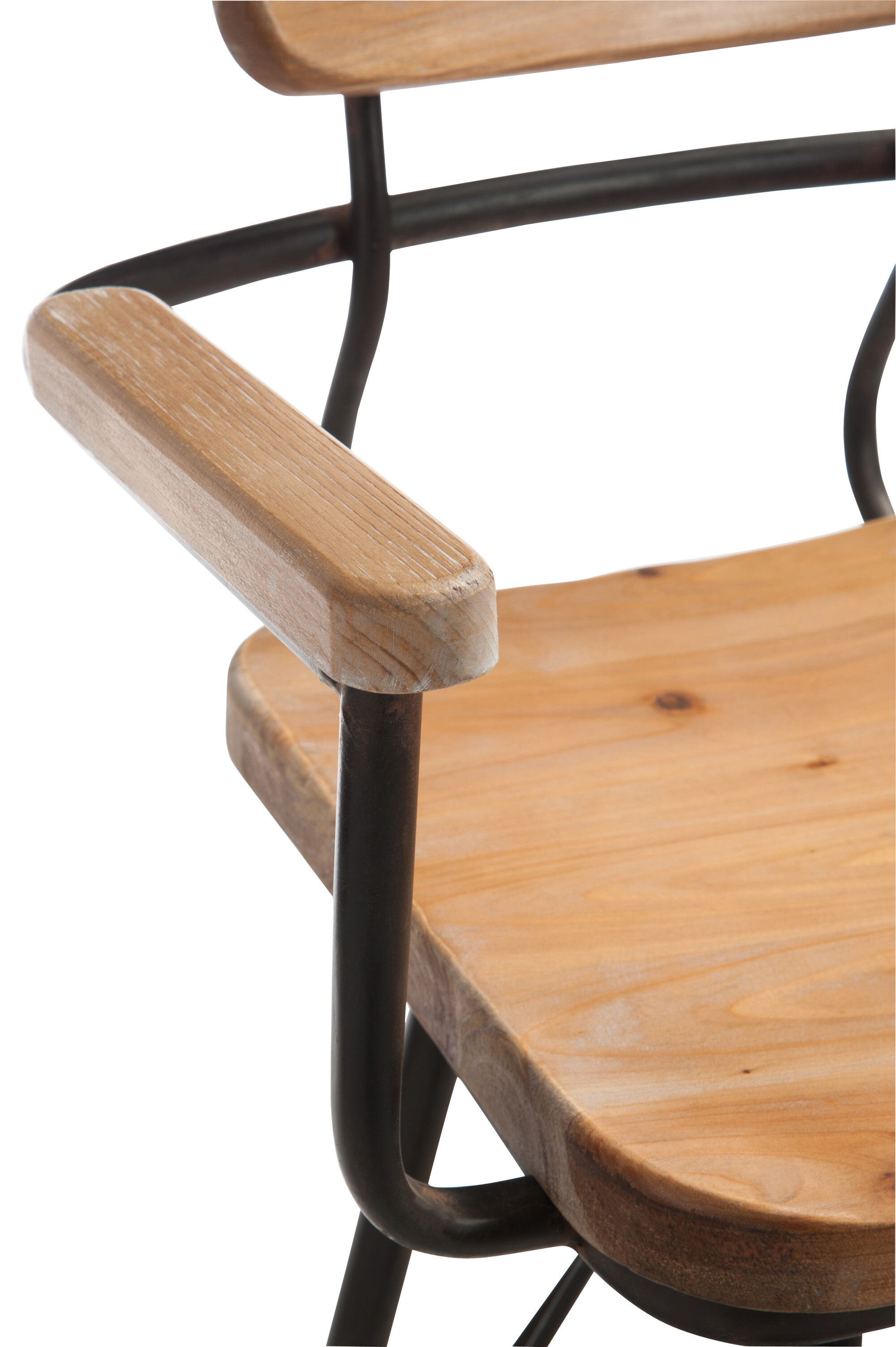 Bar chair made of iron and wood