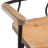 Bar chair made of iron and wood