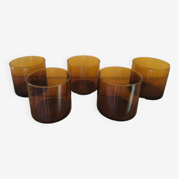 Whisky glasses blown glass