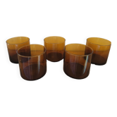 Whisky glasses blown glass