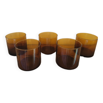 Whisky glasses blown glass