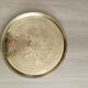 Round tray in old hammered copper, Moroccan, antique