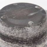 Postmodern Brown Scavo Glass Trinket Bowl or Centerpiece, Italy