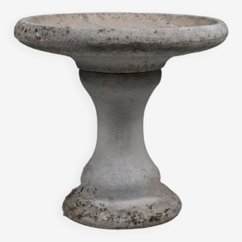 Bird bath in composite stone 1940s