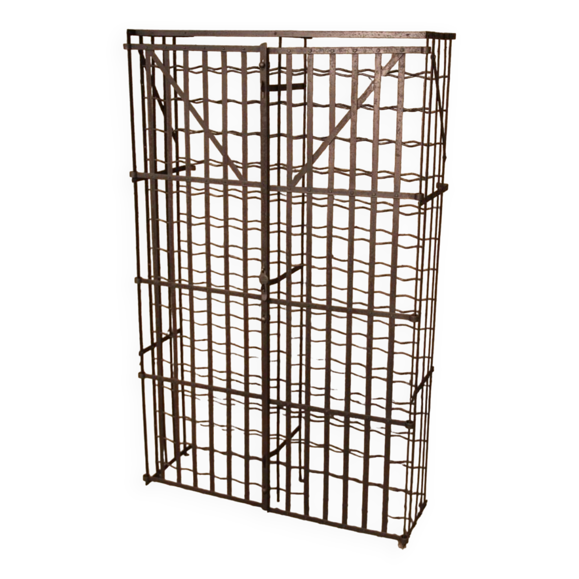 Rididex bottle rack cage 2 doors