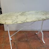 Bistro table with marble top, 120cms of L