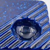 Cobalt blue ceramic ashtray, designed by Cari Zalloni