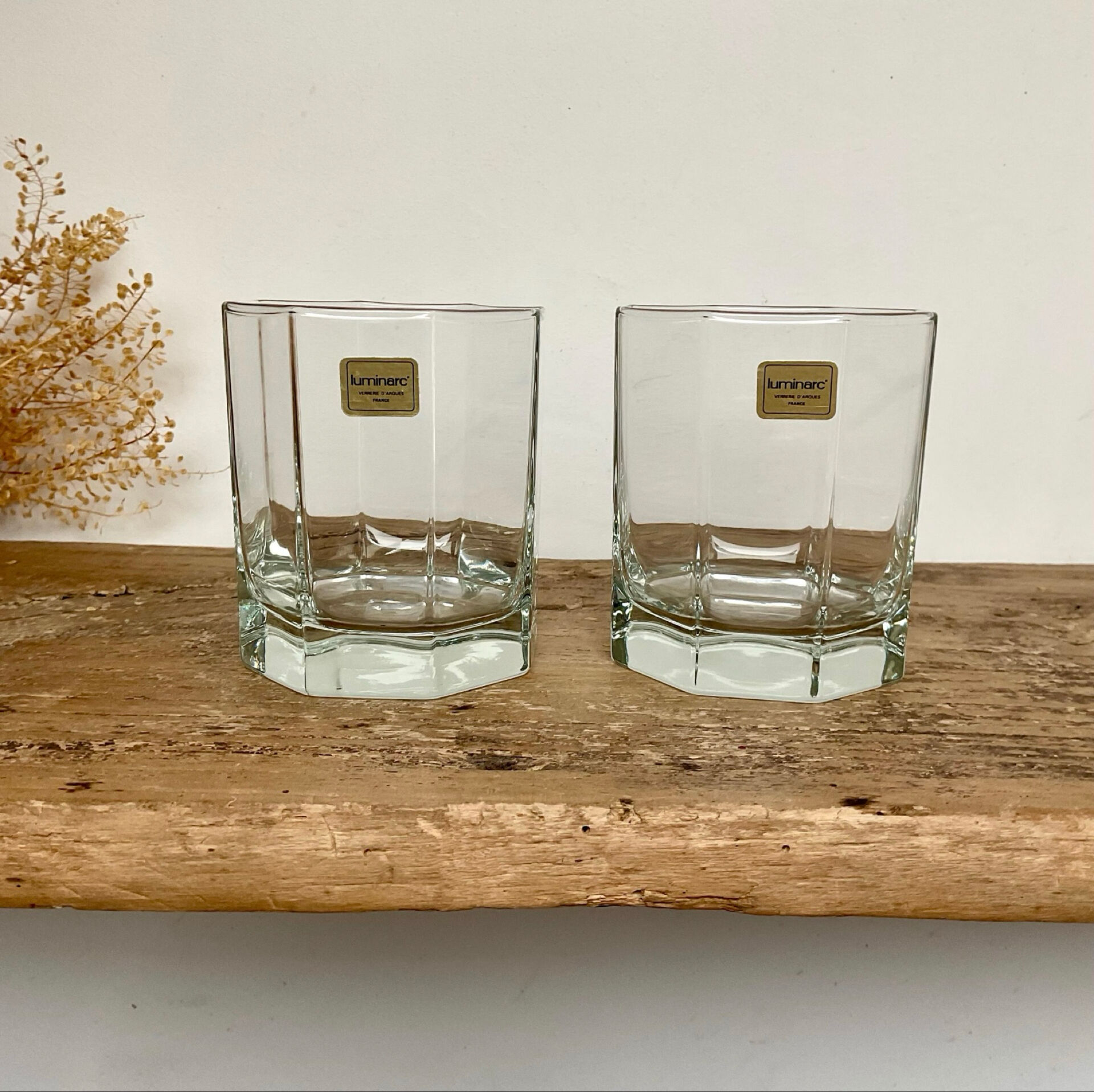 6 verres Octime Luminarc vintage
