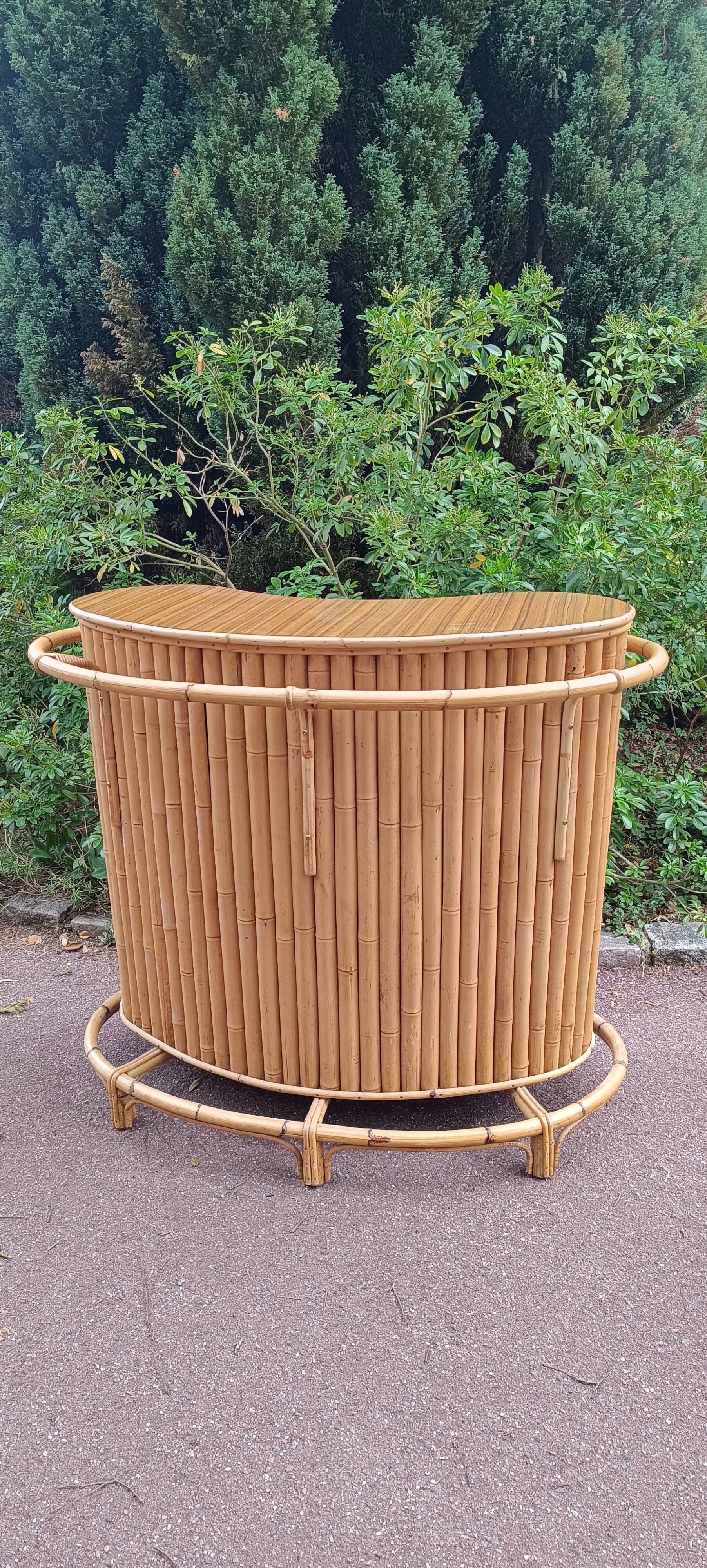 1950s bamboo and rattan tiki bar
