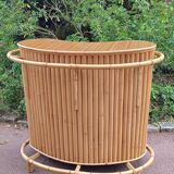 1950s bamboo and rattan tiki bar