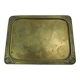 small brass tray stamped LN antique art deco French brass tray