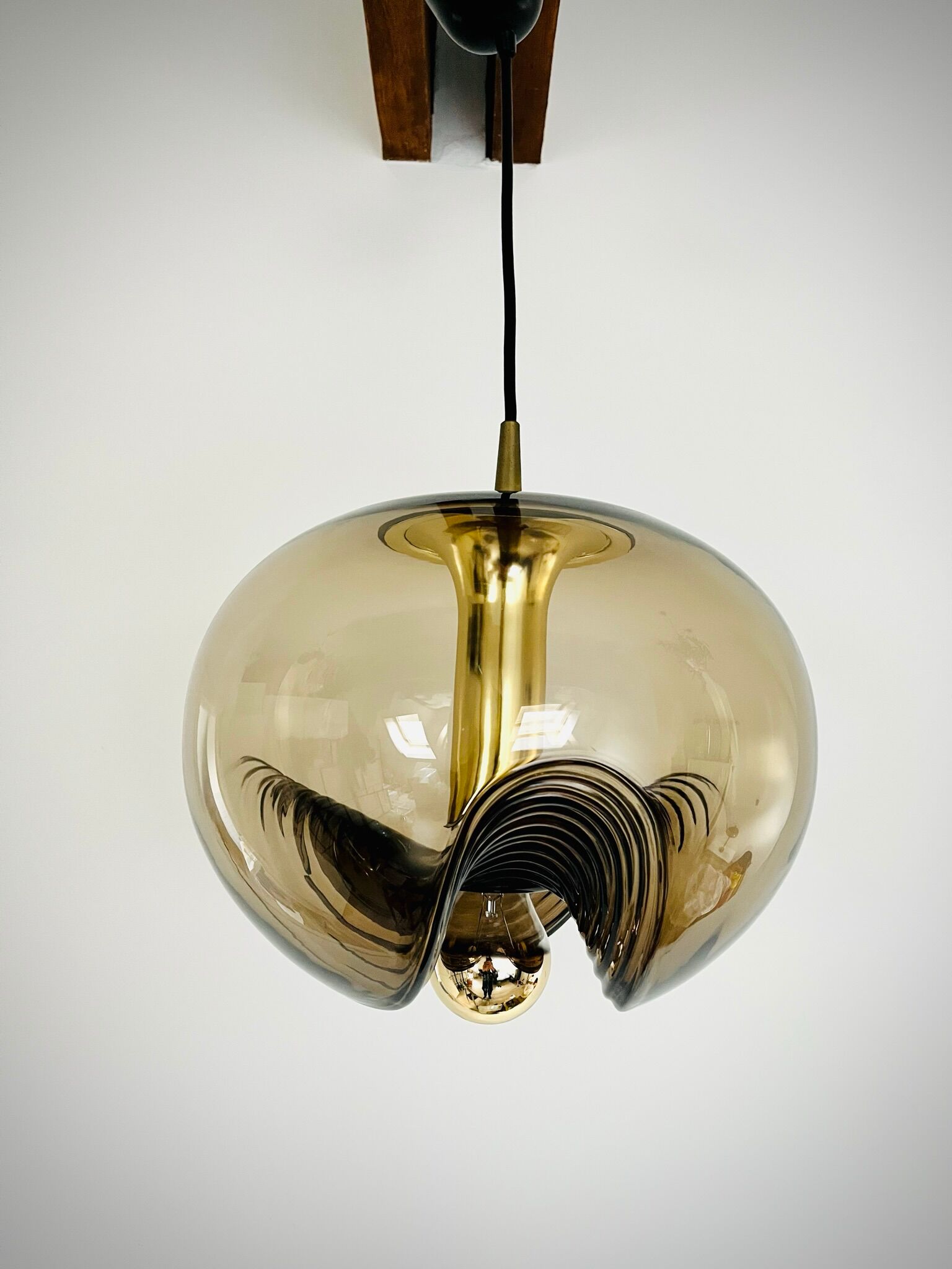 Glass pendant "Wave" / " Anemone" by Peill & Putzler