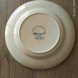 8 flat plates "Franciscan Desert Rose" English tableware