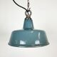 Industrial grey enamel pendant lamp, 1960s