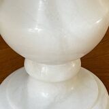 Paire de lampes en albâtre vintage