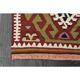 1970s Vintage Turkish Handmade Wool & Cotton White Runner Rug 47x222