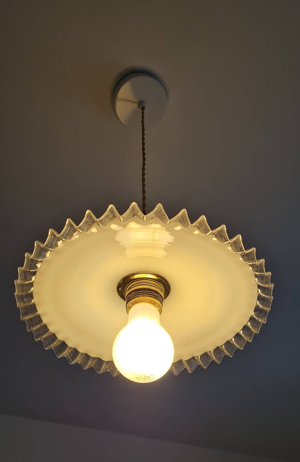 Vintage opaline chandelier