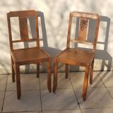 2 1950s bistro chairs