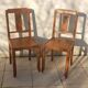 2 1950s bistro chairs