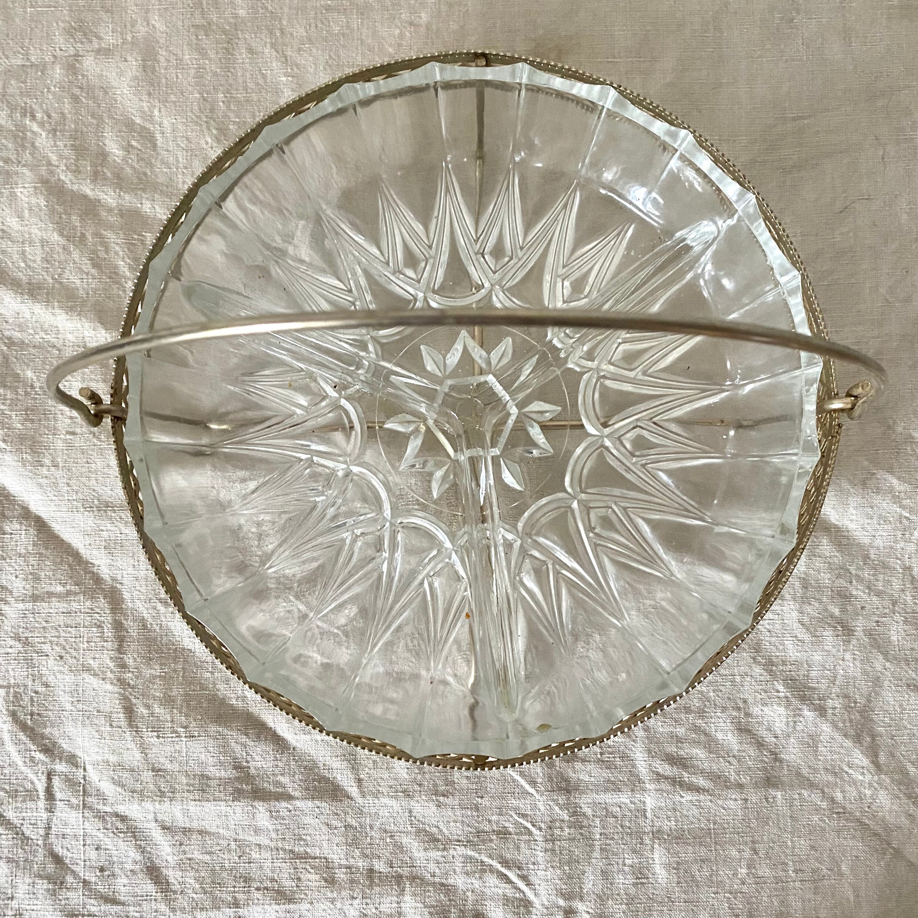 Vintage aperitif serving dish