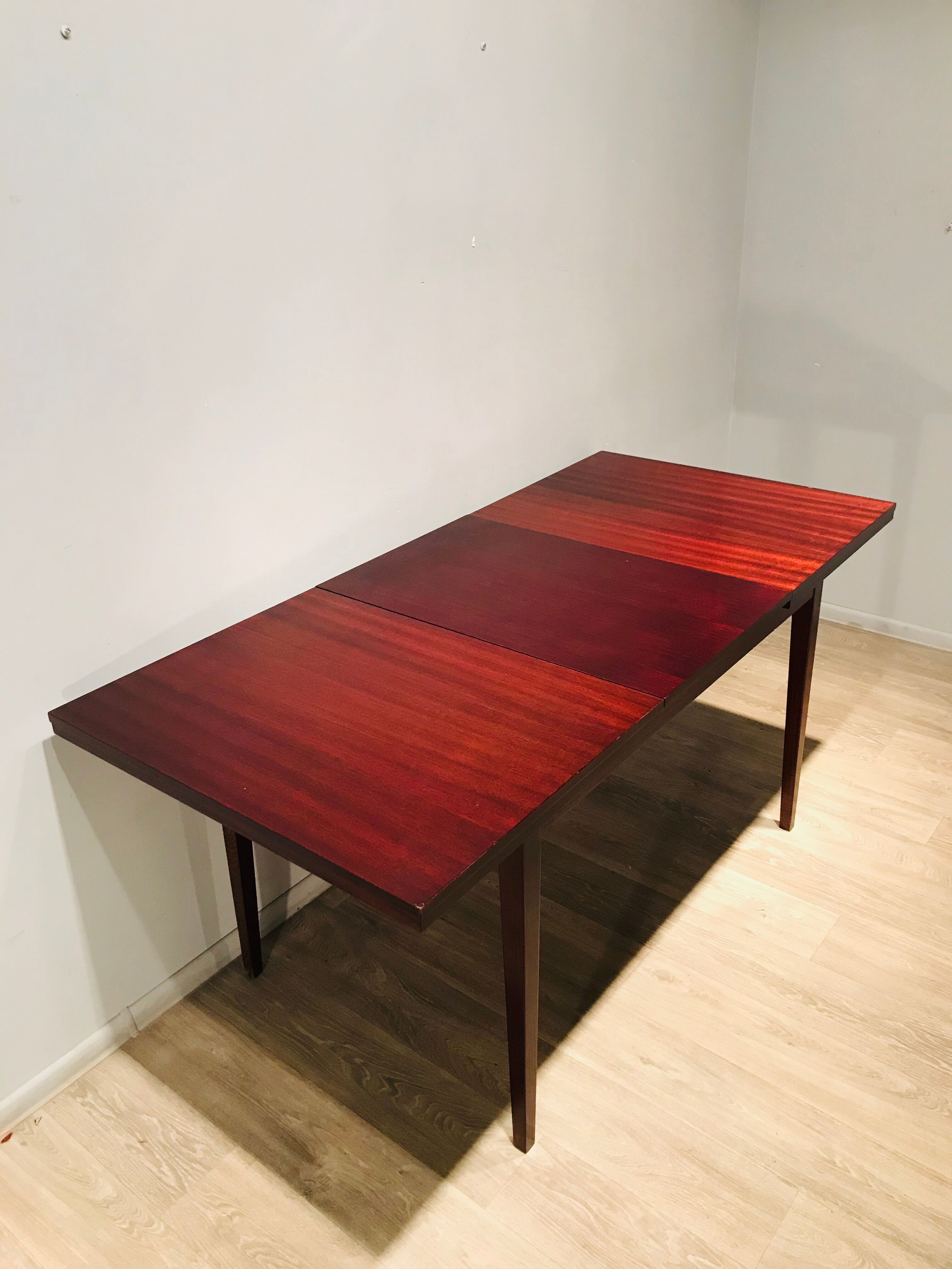Table extensible acajou bois de rose Ton 60 '