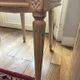 Set of 4 Louis XVI style medallion chairs in lacquered wood and cane