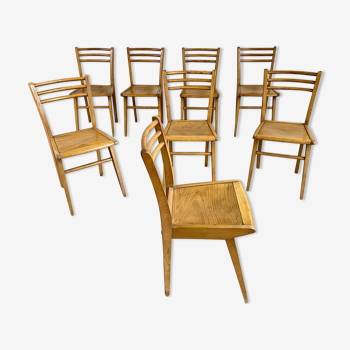 Maison Stella, series of 8 chairs