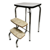 Stool / step stool 3 steps in vintage formica