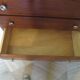 Rare - belle commode art déco 4 tiroirs - années 60 - Patine noyer - Pieds moustache