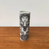 Large Flora German Vase from the Mid-Century by Bjørn Wiinblad for Rosenthal, 1960s