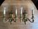 2 antique bronze wall sconces – Louis XVI style – 2 light arms