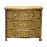 Chest of draweers  in braided rattan